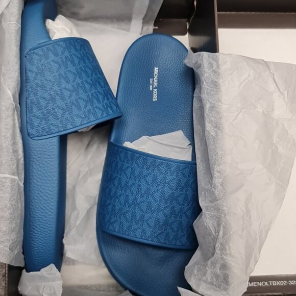 MICHAEL KORS MENS Jake Logo Slide Sandal - Picture 6 of 6